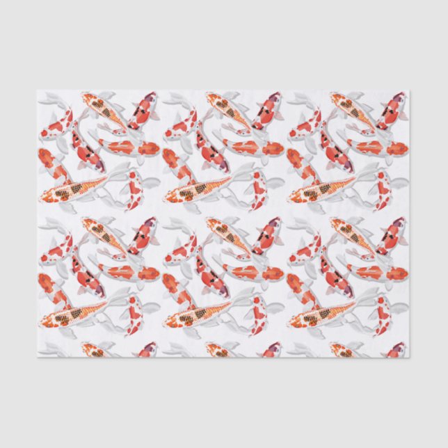 Papier Mousseline Poisson koi (Recto)