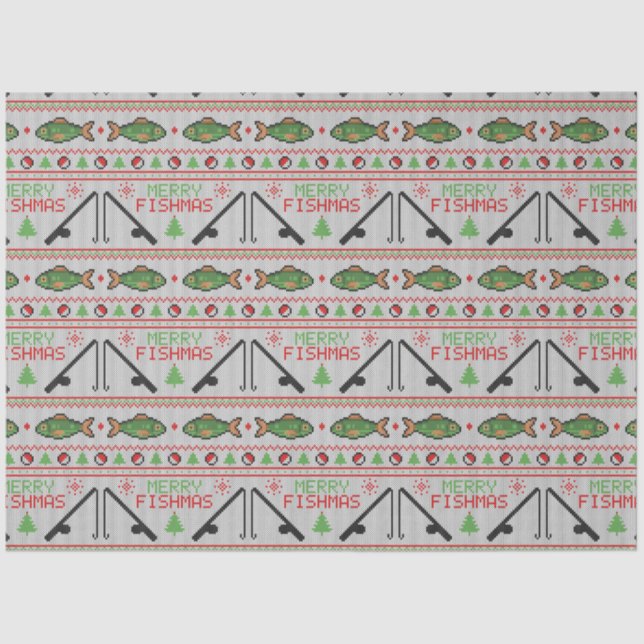 Papier Mousseline Poisson laide de Noël (Recto)