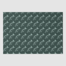 Poisson Saumon australien en Aqua sur Racing Green