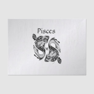 Papier Mousseline Poisson Symbole et signe Zodiac Poisson