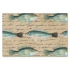 Poisson Vintage Art manuscrit Texte Crème couleur