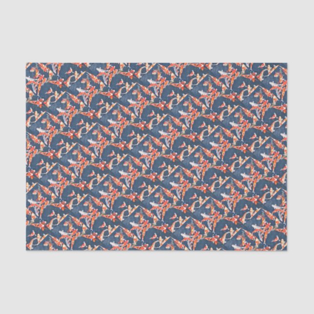 Papier Mousseline Poissons de Koi (Recto)