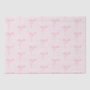 Papier Mousseline Poitrine rose motif bébé douche