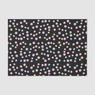Papier Mousseline Polka colorée point aquarelle mignonne fille uniqu