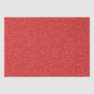 Papier Mousseline Polka Dot Red Pink Festive