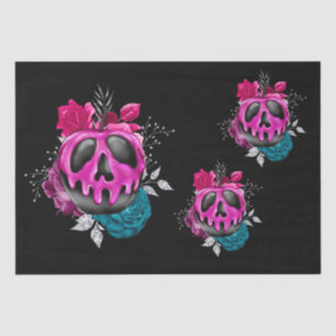 Papier Mousseline Pomme De Bonbons Poîlée Avec Fleurs Découpage