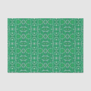 Papier Mousseline Pomme Strid Bohemian Boho Arabesque Motif Vert