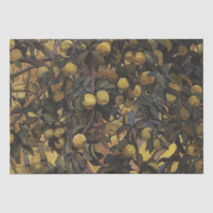 Papier Mousseline Pommes sur les branches des arbres (par Serebriako
