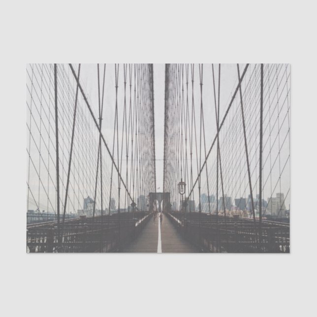 Papier Mousseline Pont de Brooklyn, New York (Recto)