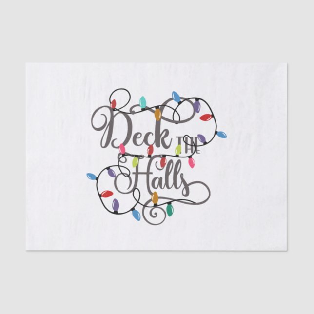 Papier Mousseline pont des halls lumières de Noël (Recto)