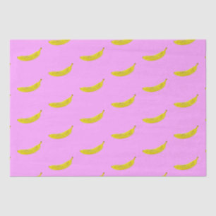 Papier Mousseline Pop Art Banana Motif