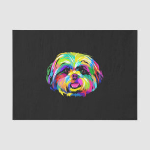 Papier Mousseline Pop Art Shih Tzu Amoureux de les chiens