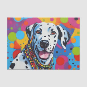 Papier Mousseline Pop Art Vibrant Dalmatie