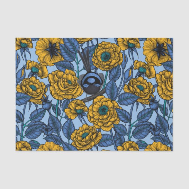 Papier Mousseline Porté en rose (Recto)