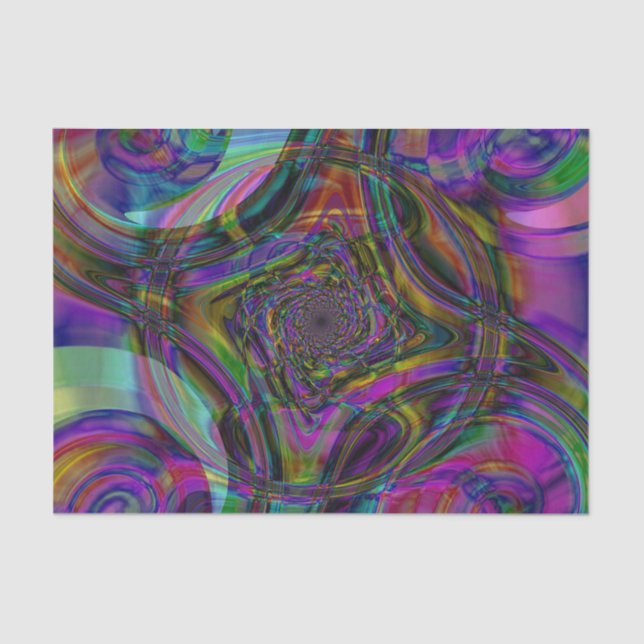 Papier Mousseline Portée arc-en-ciel DEUX (Recto)