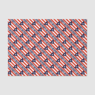 Papier Mousseline Porto Rico et drapeau de Porto Rico en mosaïque