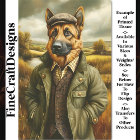 Portrait berger allemand, paysage CH1 Découpage