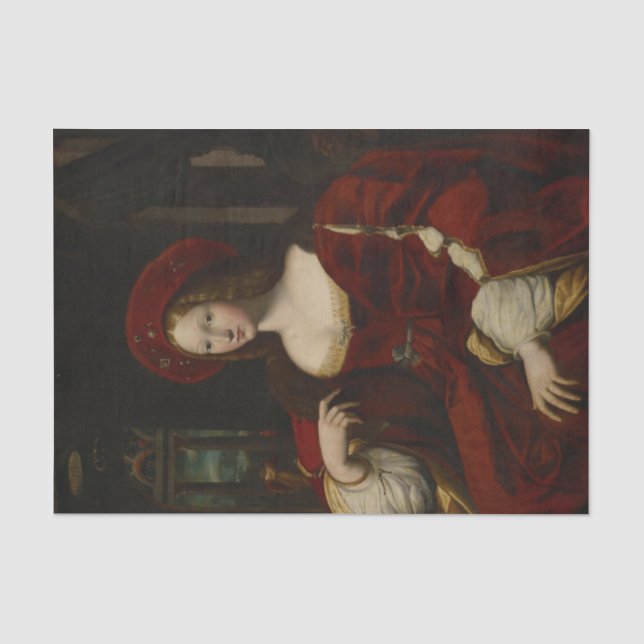 Papier Mousseline Portrait de Dona Isabel de Request (Recto)