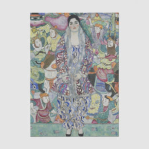 Papier Mousseline Portrait de Fredericke Maria Beer par Gustav Klimt