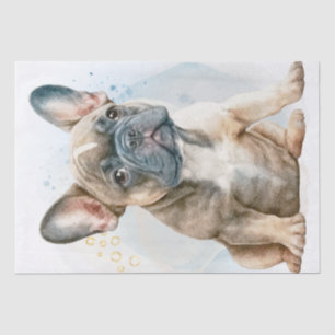 Papier Mousseline Portrait de French Bulldog