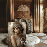 Portrait de glamour Gatsby Flapper Rugissement de