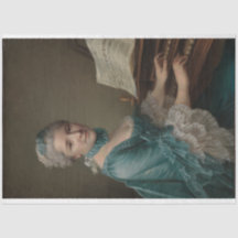 Portrait de Justine Favart Document de découpage