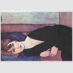 Papier Mousseline Portrait de la femme, Modigliani