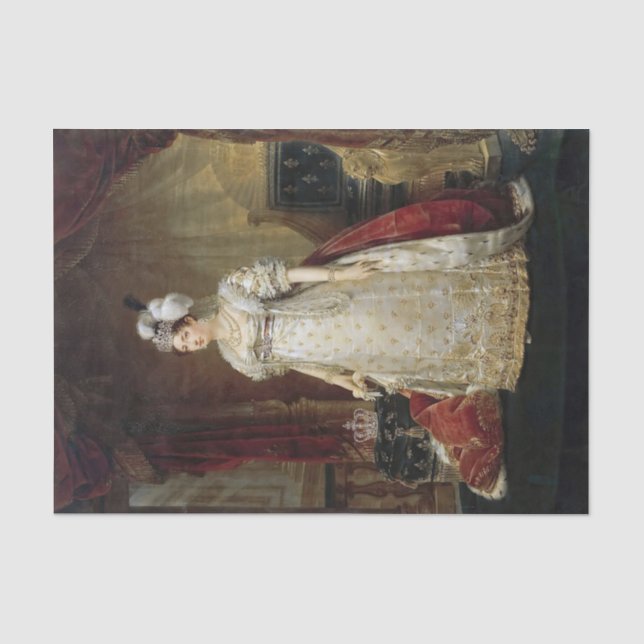 Papier Mousseline Portrait de Marie Therese Charlotte de France (Recto)