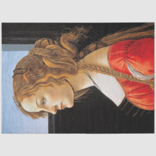 Papier Mousseline Portrait d'une dame, Sandro Botticelli