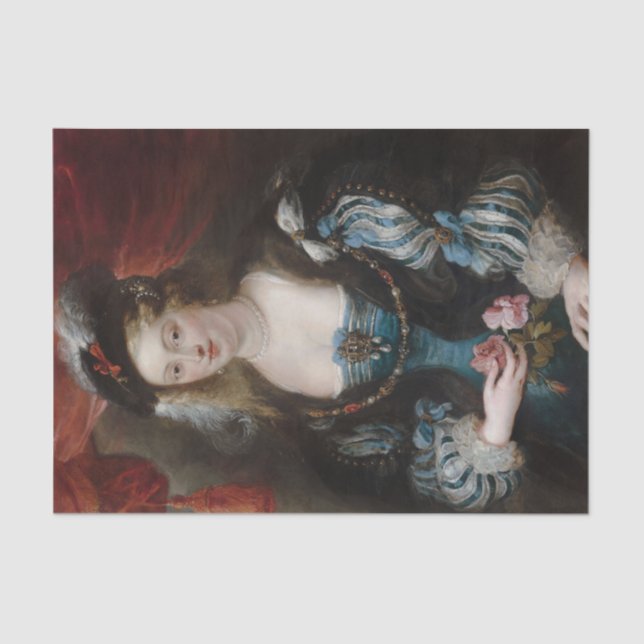 Papier Mousseline Portrait d'une jeune femme par Peter Paul Rubens (Recto)