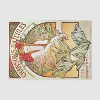 Papier Mousseline Poster Art Déco vintage 2