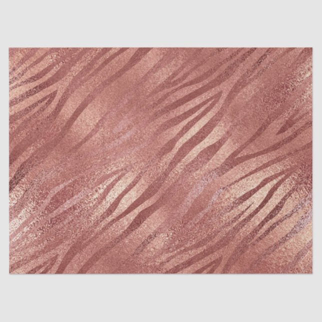 Papier Mousseline Poster de animal de Parties scintillant Rose Gold (Recto)