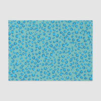 Poster de animal Leopard Motif cadeau bleu