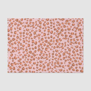 Papier Mousseline Poster de animal Leopard Motif Red Gift