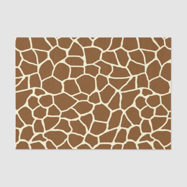 Papier Mousseline Poster de animal sauvage de motif de girafe (Recto)