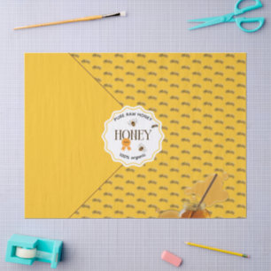 Papier Mousseline Pot de miel abeille miel ruche Apiculture
