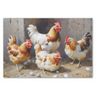 Poules et œufs de basse-cour en découpage