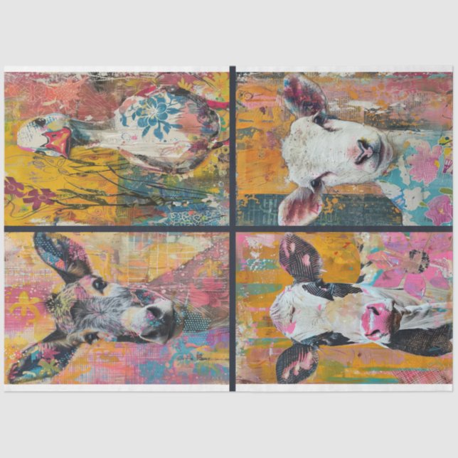 Papier Mousseline Pour l'artiste ferme animal junk Journal Arrière - (Recto)