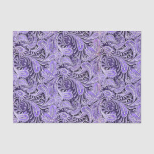 Papier Mousseline Pourpre de motif de Paisley
