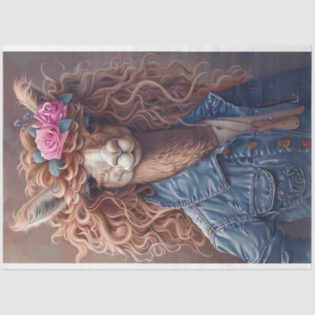 Papier Mousseline Préparation du lycée Llama Découpage (Recto)