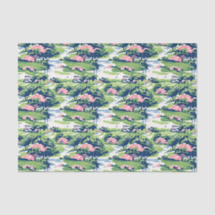 Papier Mousseline Preppy Palm Beach Golf