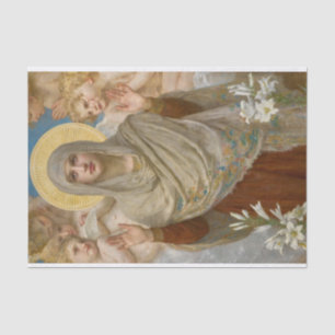 Papier Mousseline Priez pour nous par William Bouguereau