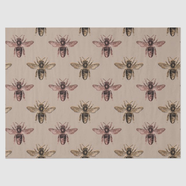 Papier Mousseline Princess Bee Series Design 14 (Recto)