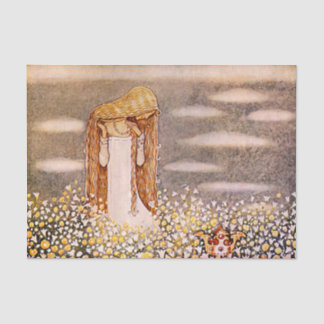 Papier Mousseline "Princess Tuvstarr" John Bauer Aquarelle