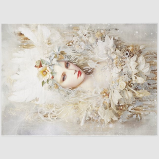 Papier Mousseline Princesse des neiges (Recto)