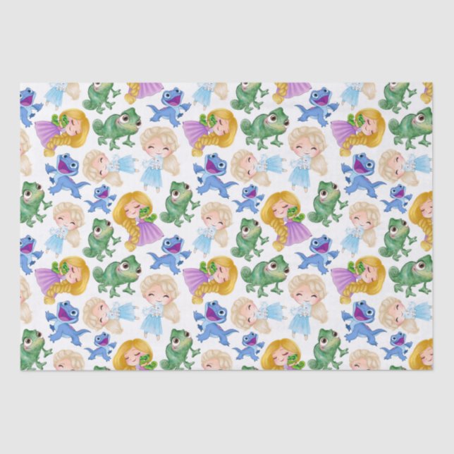 Papier Mousseline Princesse Et Animaux (Recto)