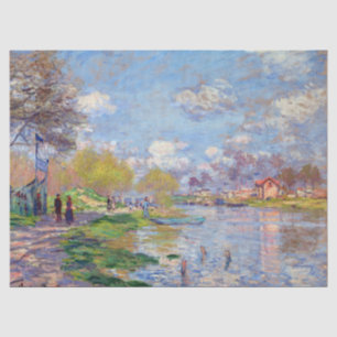 Papier Mousseline Printemps de Claude Monet au bord de la Seine
