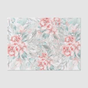 Papier Mousseline Printemps doux Été Flore Verdure Élégant Mariage