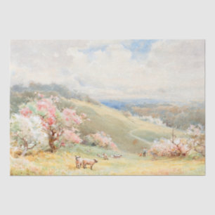 Papier Mousseline Printemps vintage par Joseph Rubens Powell