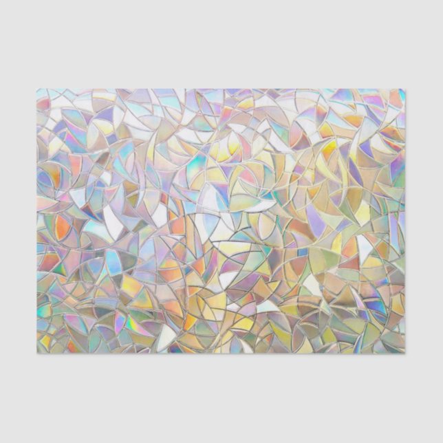 Papier Mousseline Prismatic Stained Glass Effect - Rainbow Prismatic (Recto)